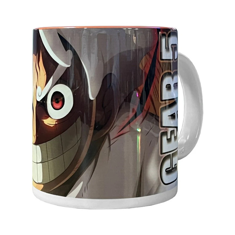 One Piece: Nikka Gear 5 Mug - White & Orange - كأس